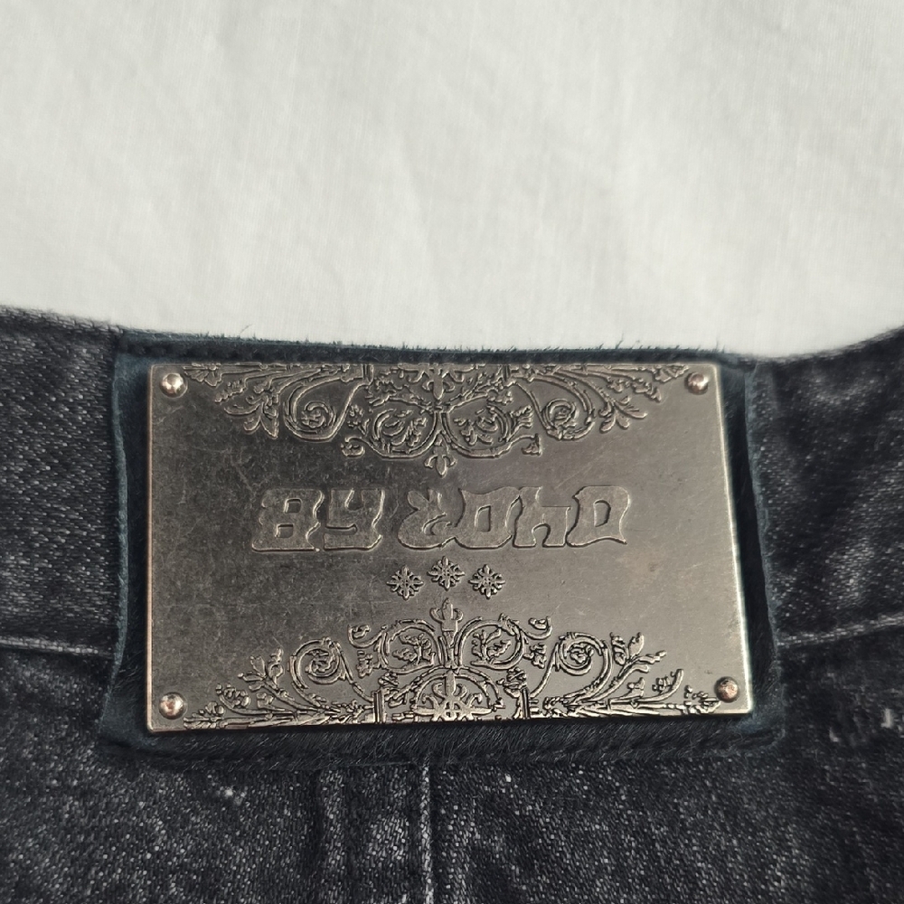 Men's Black Wide-Leg Jeans - Picture 2 of 12